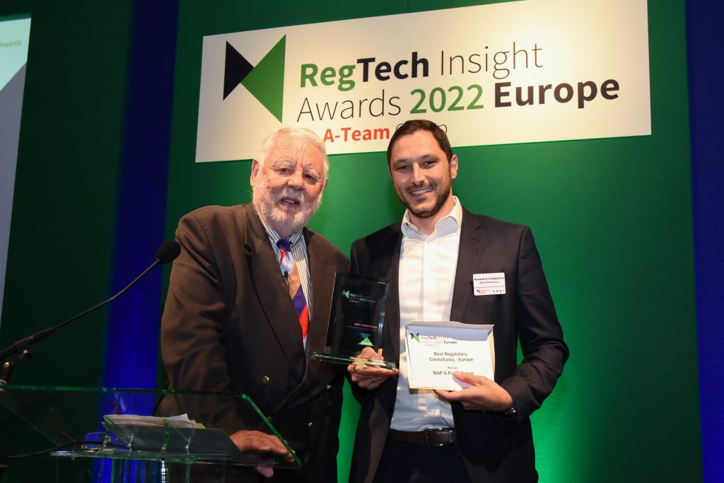 MAP S.Platis Group Wins the Best Regulatory Consultancy – Europe Award at the 2022 RegTech Insight Europe Awards